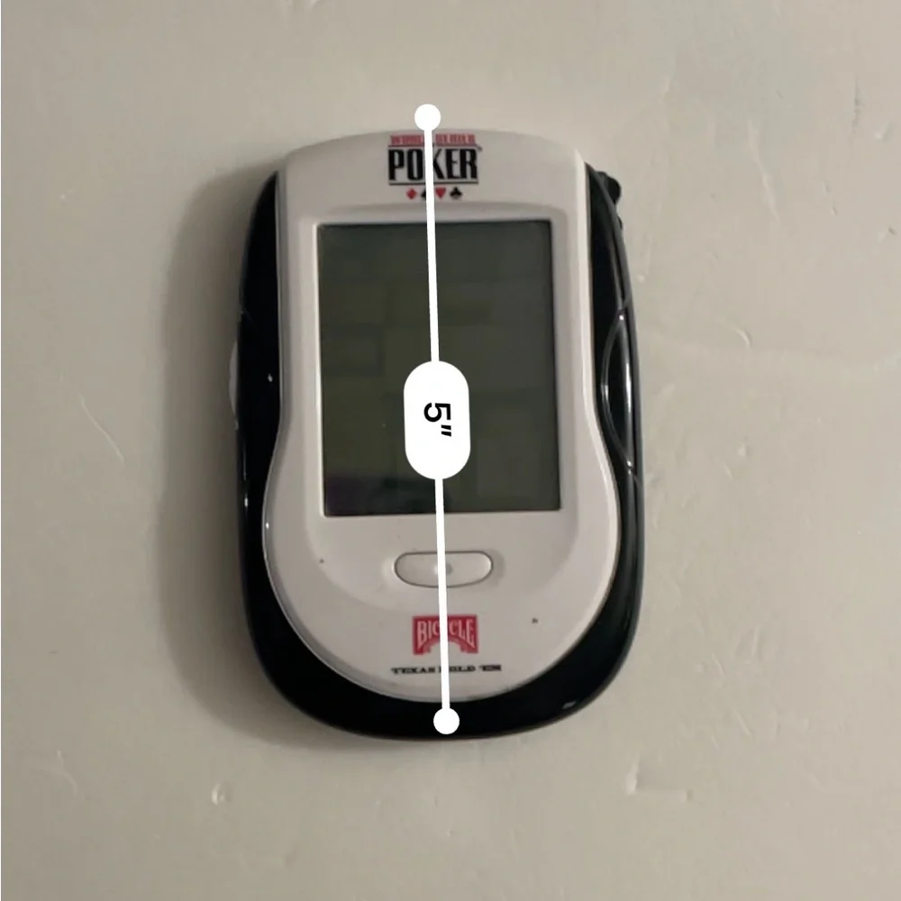 Digital Handheld World Series Poker Game Console